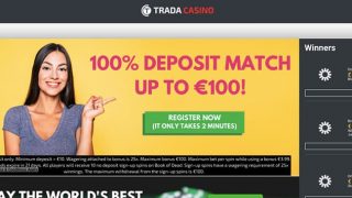 trada casino online homepage